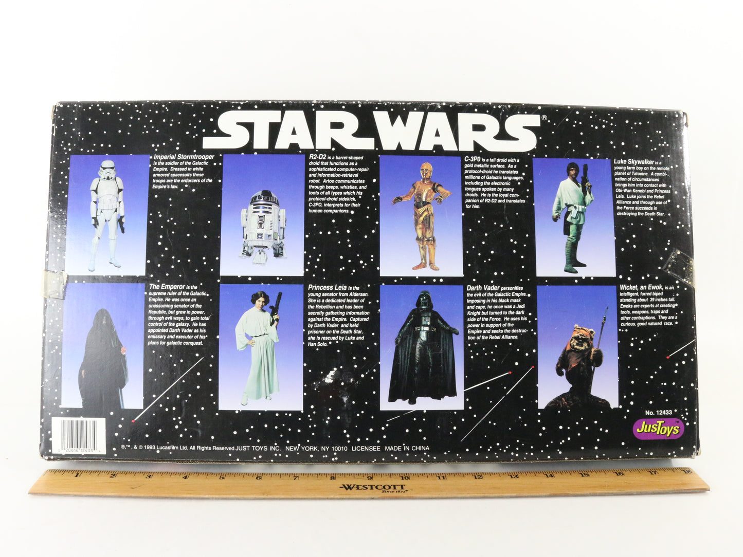 Set Of 8 Star Wars Bendable Action Figures Bend-ems Justoys 12433 1993