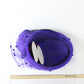 Adolfo II Ladies Boutique Purple Wool Felt Church Hat W/ Feathers 6 3/4 54cm