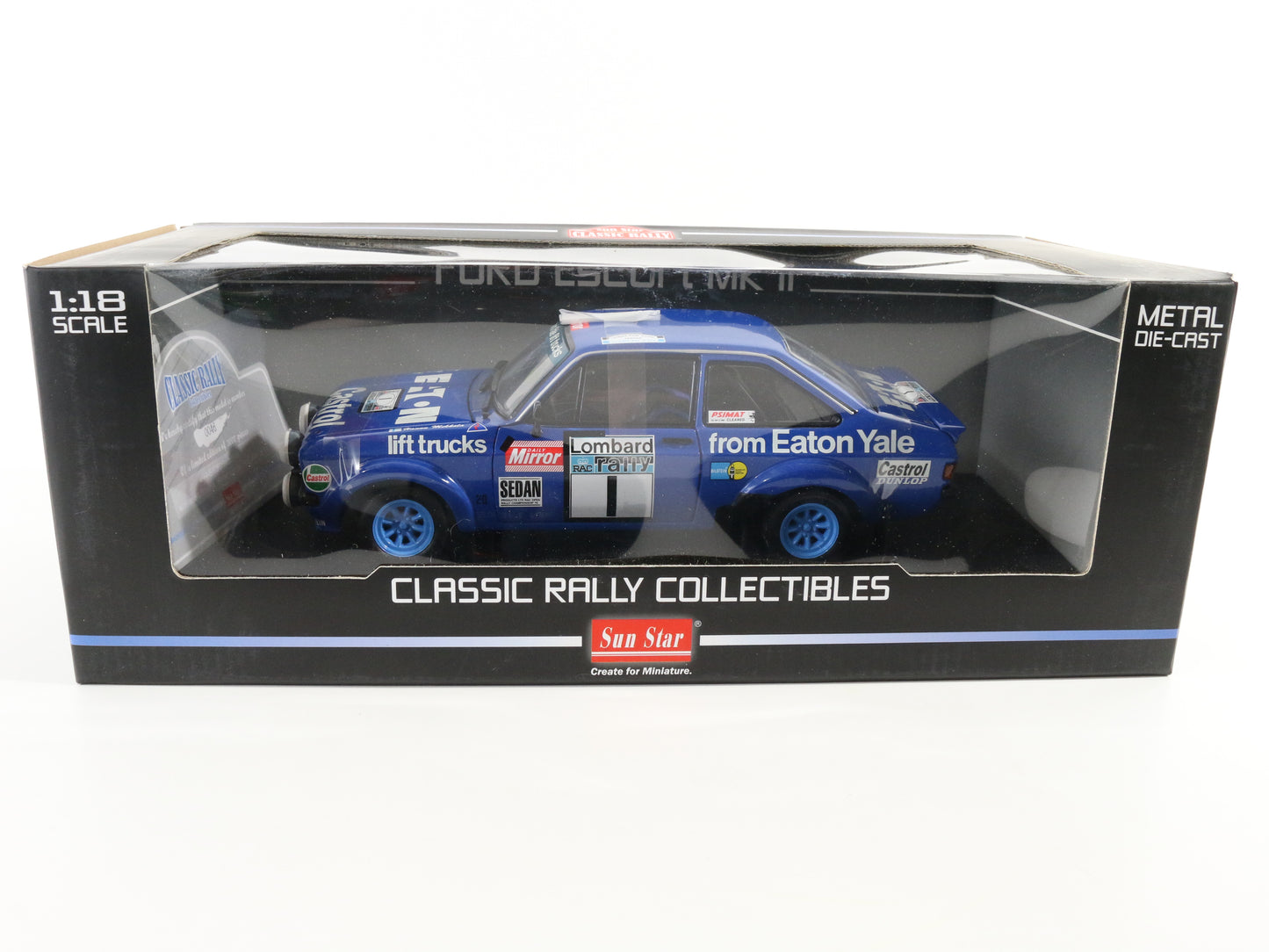 1979 Ford Escort MKII #1 Mikkola Hertz Sun Star Classic Rally 1:18 Model 4445