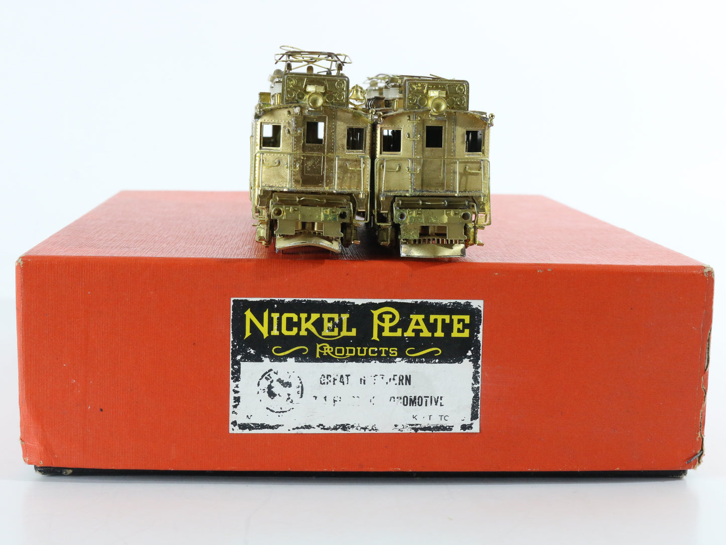 Great Northern GN Brass Z1 Electric Locomotives Nickel Plate HO Set Of 2 w/ Box