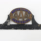AAA Harrisburg Motor Club Penna Vintage License Plate Topper Badge