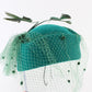 Mr John Classic Fascinator Green Excello Wool Ladies Hat 6 3/4 54cm