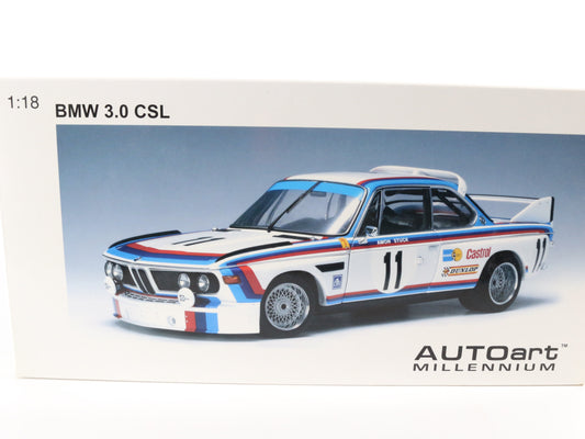 1973 BMW 3.0 CSi SPA Amon Stuck #11 Autoart Millennium 1:18 Model Car