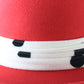 Oscar De La Renta Millinery Ladies Boutique Red Dalmation Print Hat 7 56cm