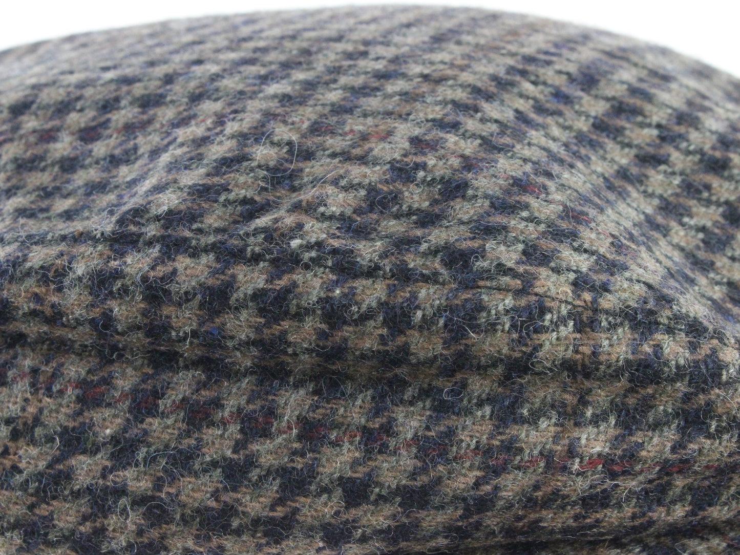 Lake of the Isles Mens Vintage Brown Houndstooth Wool Sport Cap S