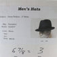 Borsalino Doria Mens Black Wool Blend Fedora MULTIPLE SIZES