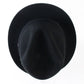 Dynafelt Mens Black Felt STYLISH Fedora W/ Feathers 7 1/4 58cm