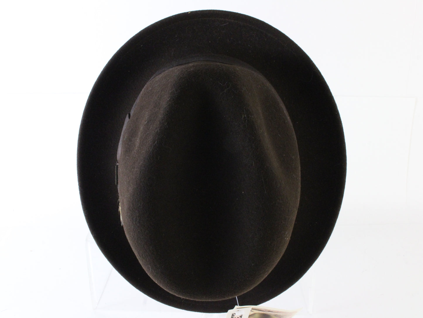 Bailey Mens Brown Wool Felt Water Resistant Fedora W/ Small Bailey Pin XL