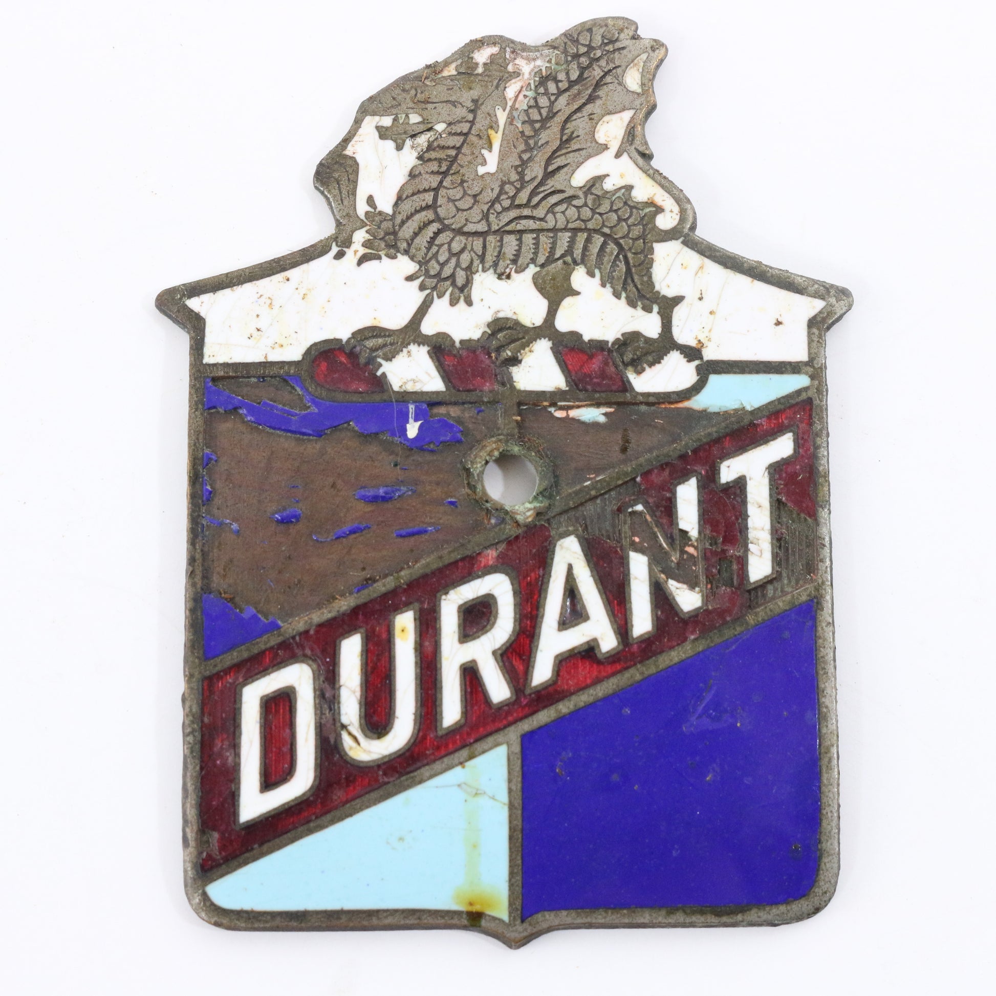 Durant Motors Antique Metal Automobile Emblem Badge