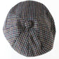 Biltmore Mens Multicolor Checkered Wool Scally Cap Ivy Cap M