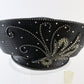 Makins New York Ladies Fancy Black Straw Like Hat W/ Rhinestones 7 1/8 57cm