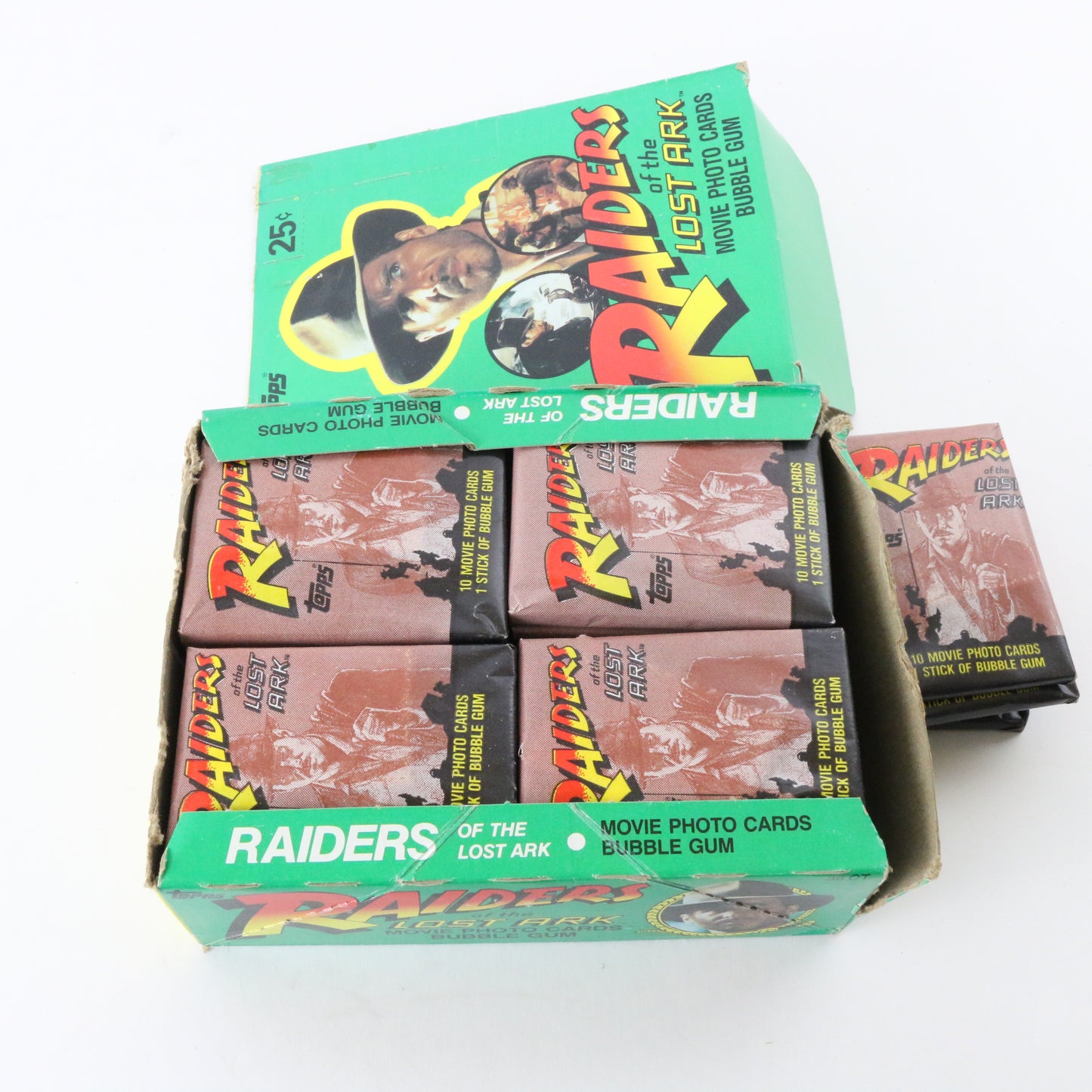 Set Of 41 Indiana Jones Raiders Of The Lost Ark Photo Card Packs Topps 1981