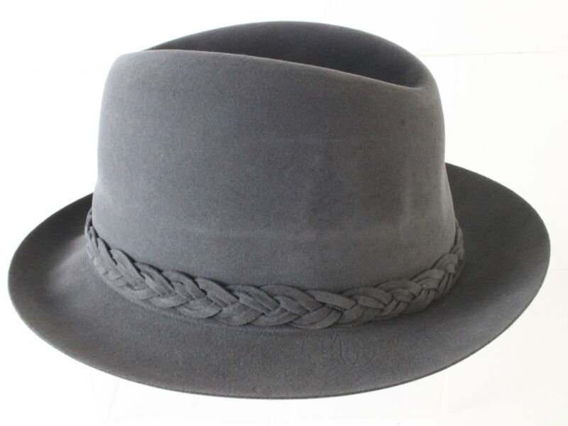 Biltmore Mens Steel Gray Canadian Suede Felt Fedora MULTIPLE SIZES