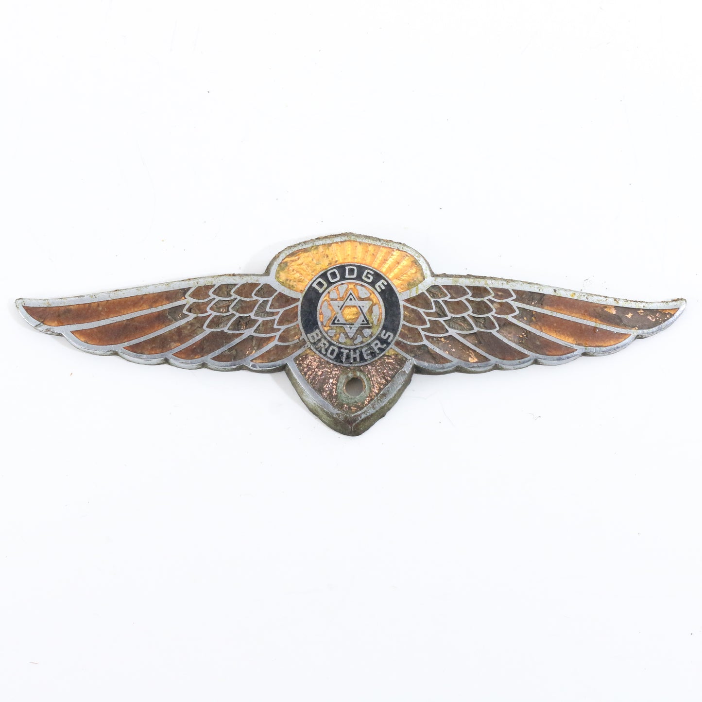 Dodge Brothers Wings Antique Metal Car Emblem Badge 5.5��� Original