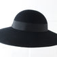 Sonni of California Ladies Boutique Black Wool Felt Hat 6 3/4 54cm