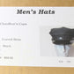 Mens Black Curved Brim Chauffeurs Cap QUALITY Union Made USA MULTIPLE SIZES