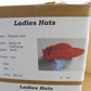 Sonni of California Ladies Elegant Boutique Red Wool Felt Hat W/ Bow 6 3/4 54cm