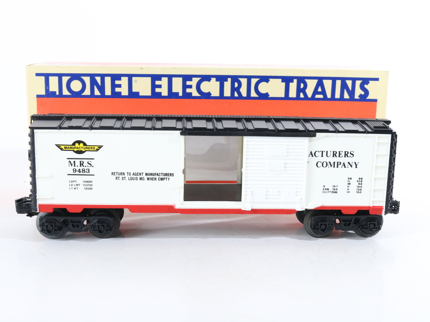 Lionel O 6-9483 Manufacturers Railway MRS 9483 Single Door Boxcar