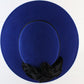 Sonni of California Ladies Boutique Royal Blue Wool Felt Hat 6 7/8 55cm