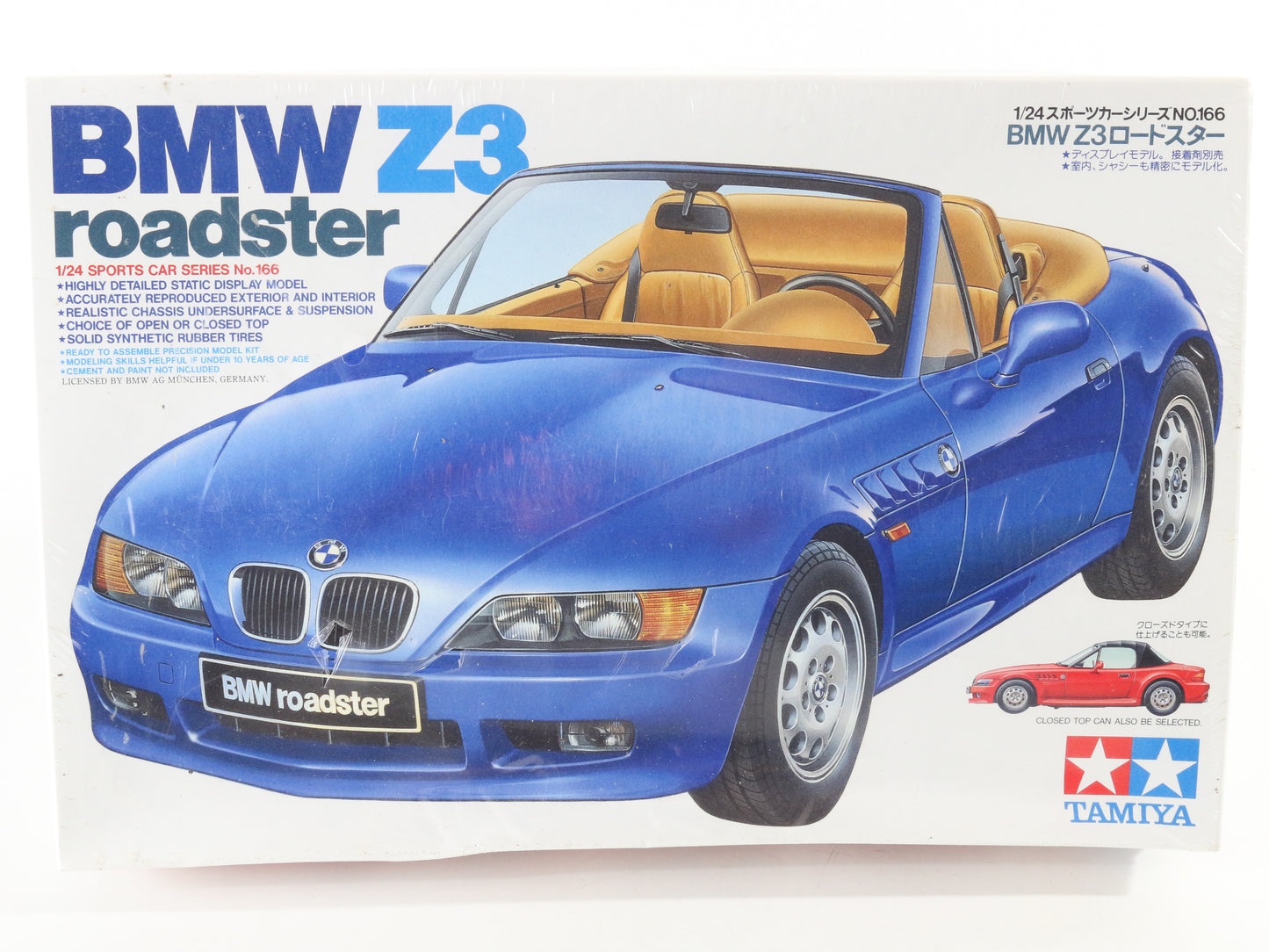 BMW Z3 Roadster Tamiya 1:24 Model Kit 24166