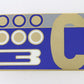 Lancia 3C Gold White Blue 2" Metal Emblem Badge