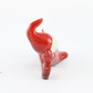 Vintage Red Suit Pixie Elf Reclining On Green Log Planter Ceramic 7 In