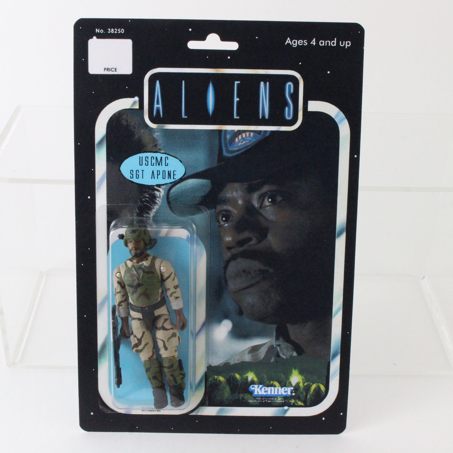 Aliens USCMC Sergeant Sgt Apone Kenner 3.75��� REPRO STYLE CUSTOM Figure 38250