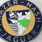 Frazer Nash Jaguar 2.5" Metal Blue Yellow Badge