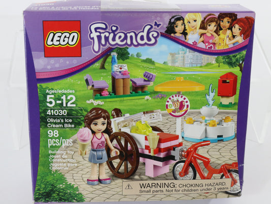 Lego Friends Olivias Ice Cream Bike Mostly Built Set 41030 W/ Box & Instructions