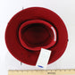 Chapeau Creations Ruth Kropveld Chic Red Black Designer Ladies Hat 6 7/8 55cm