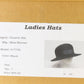 Miss Bierner Ladies Black Wool Felt Boutique Hat W/ Band 7 1/4 58cm
