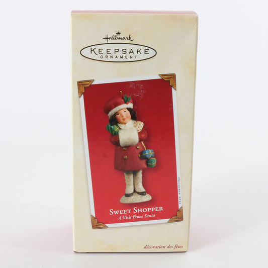 Hallmark Keepsake Sweet Shopper Visit From Santa Christmas XMAS Ornament 2003