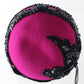 Joe Bill Miller Ladies Fuschia Pink Boutique Hat W/ Sequins And Beads 7 1/8 57cm