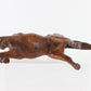 Rearing Vintage Leather Horse Statue Collectible Item 16��� Tall