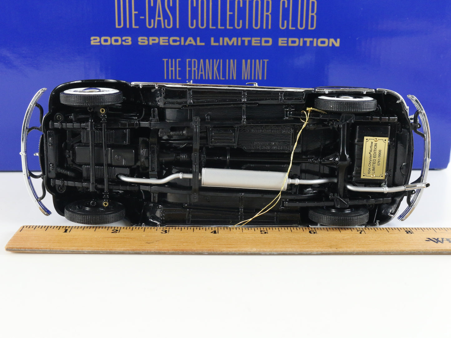 1934 Chrysler Airflow Black Model Car 2003 Limited Ed Franklin Mint 1:24 B12b816