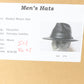 Heinschel Hat Co Usa Mens Black Genuine Basket Weave Leather Hat MULTIPLE SIZES