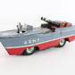 Vintage Military Amphibian Vehicle Tin Toy, Friction Powered