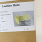 Whittall and Shon Ladies Elegant Boutique Yellow Hat W/ Large Bow 7 56cm