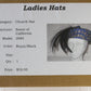 Sonni of California Ladies Fancy Royal Blue and Gold Wool Felt Hat 7 1/8 57cm