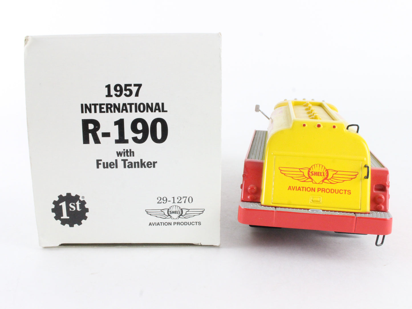 1957 International R-190 Fuel Tanker Shell Aviation Fuel First Gear 1:34 29-1270