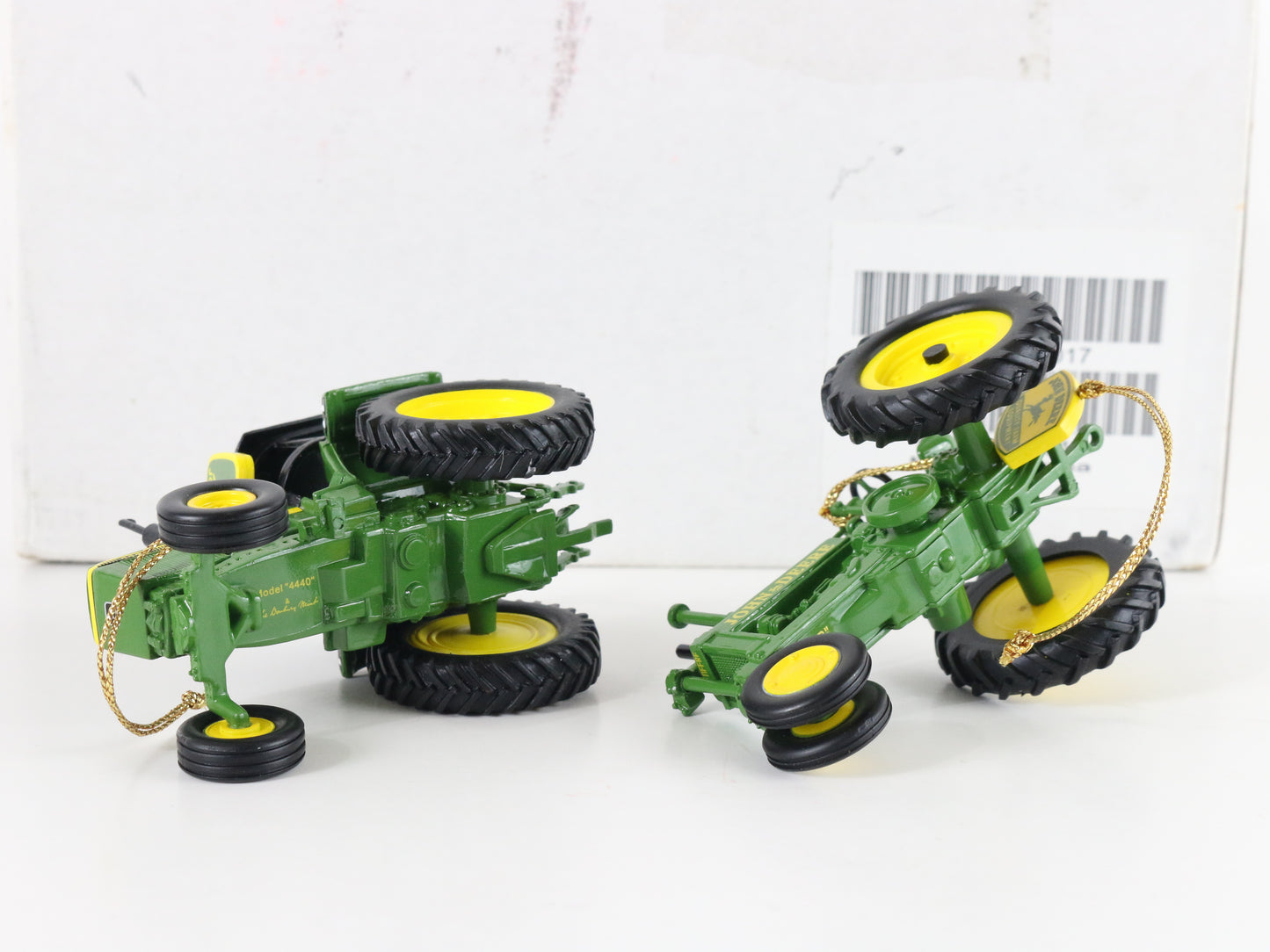 John Deere Tractor Ornaments Model 4440 & Model B Danbury Mint