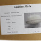 George Zamaul Couture Ladies Boutique White Felt Hat W/ Rhinestones 7 56cm