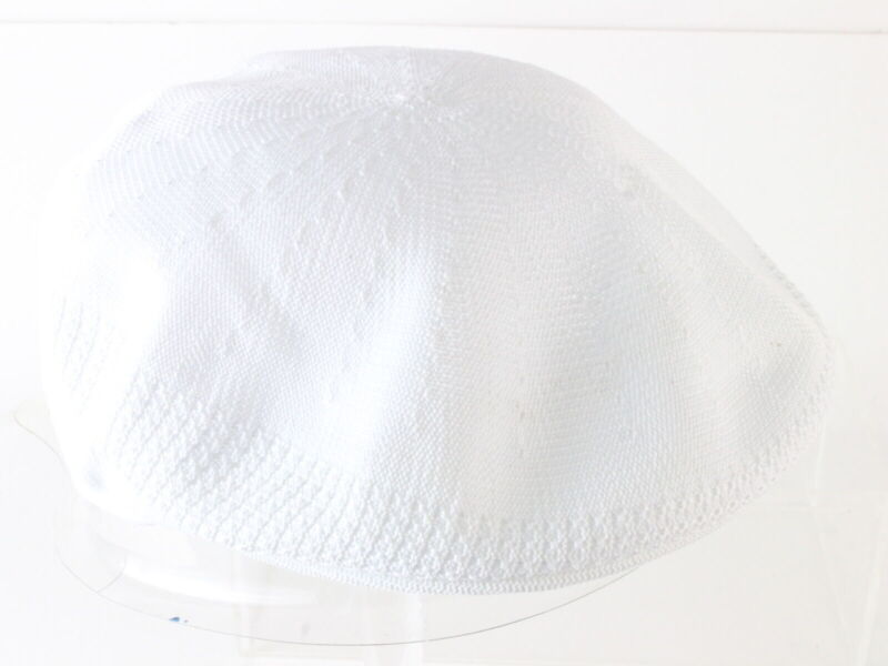 Biltmore Mens White Vent Air Cap Vented Newsboy Style Cap M