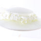 Diana Ladies White Elegant Boutique Hat W/ Flowers And Beads 6 5/8 53cm