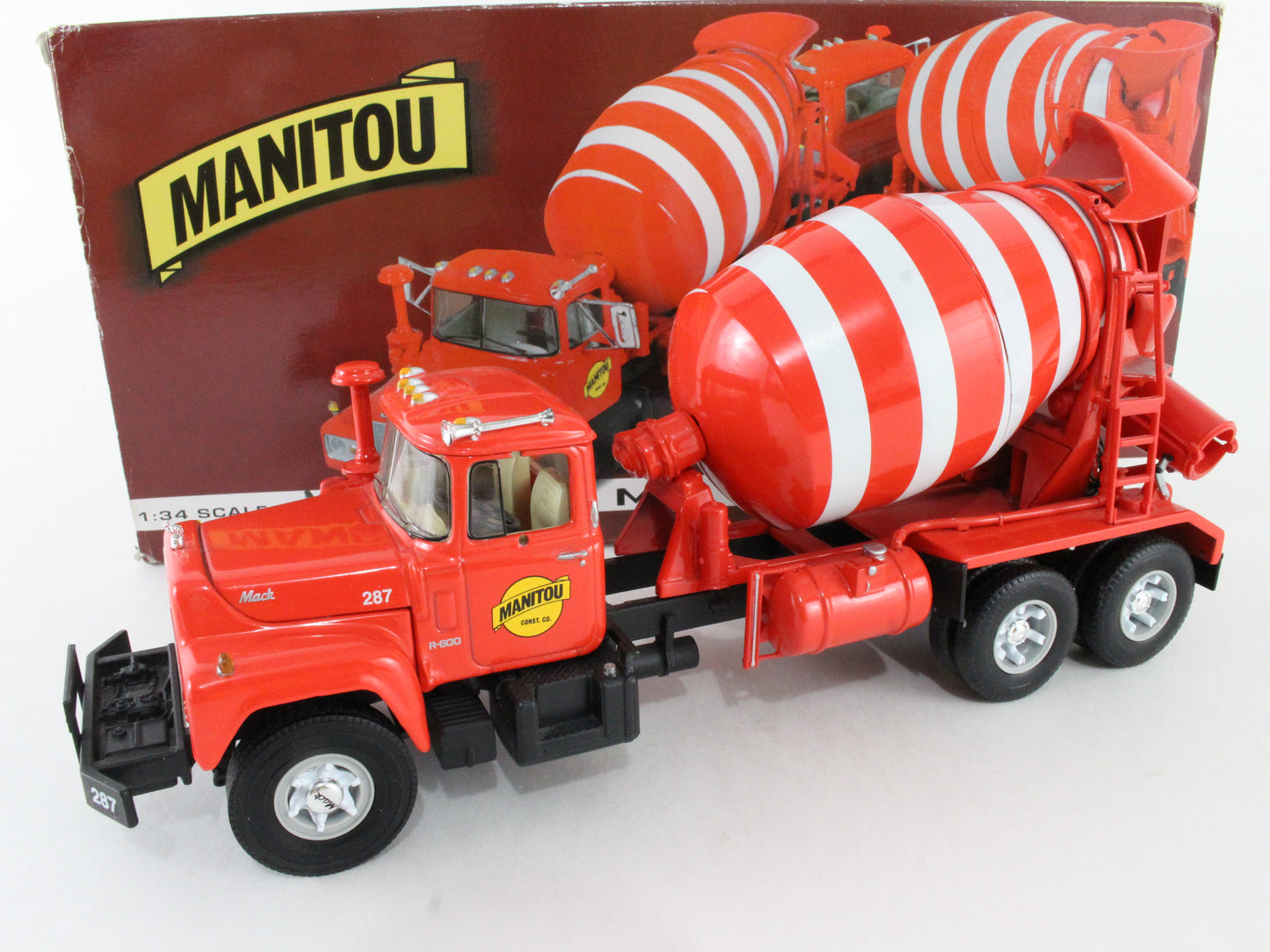 Mack R-Model Mixer Manitou First Gear 1:34 Model 19-2260