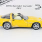 1995 Chevrolet Corvette ZR-1 Yellow Danbury Mint 1:24 Model Car