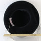 George Zamaul New York Ladies Elegant Black Felt Hat W/ Large Feathers 7 56cm