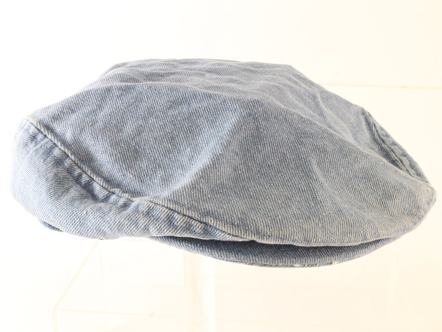 Mens Classic Light Blue Denim Sport Cap W/ Button One Size