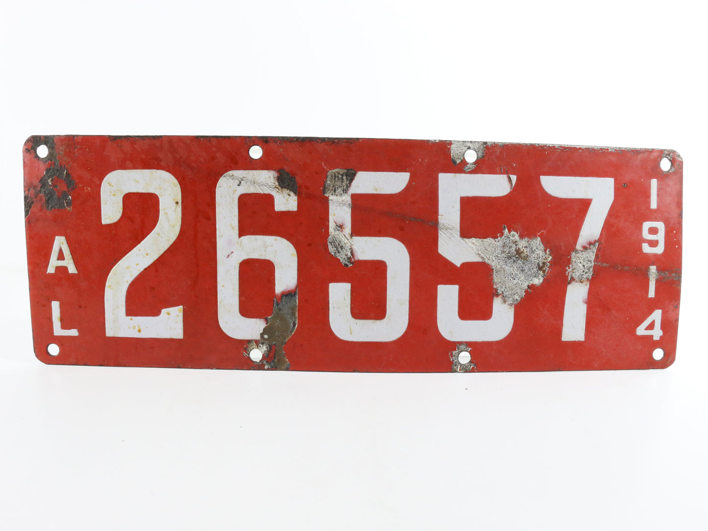 1914 California CAL License Plate Antique Original Metal Automotive 26557