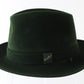 Borsalino Alessandria Mens Forest Green Felt Fedora MULTIPLE SIZES